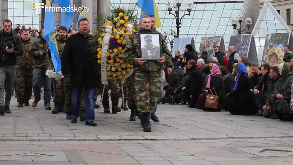На Майдані попрощались з волонтером «Чубакою»